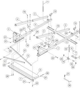 65530 In Bed Frame Assembly Parts