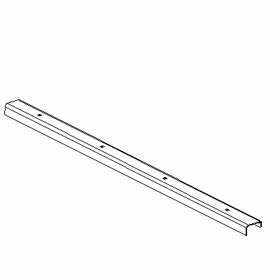 BAX07578 - CHANNEL,TOP,9';2';POLY V