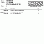 HDW05658 - FASTENER KIT,WRANGLER,97-02