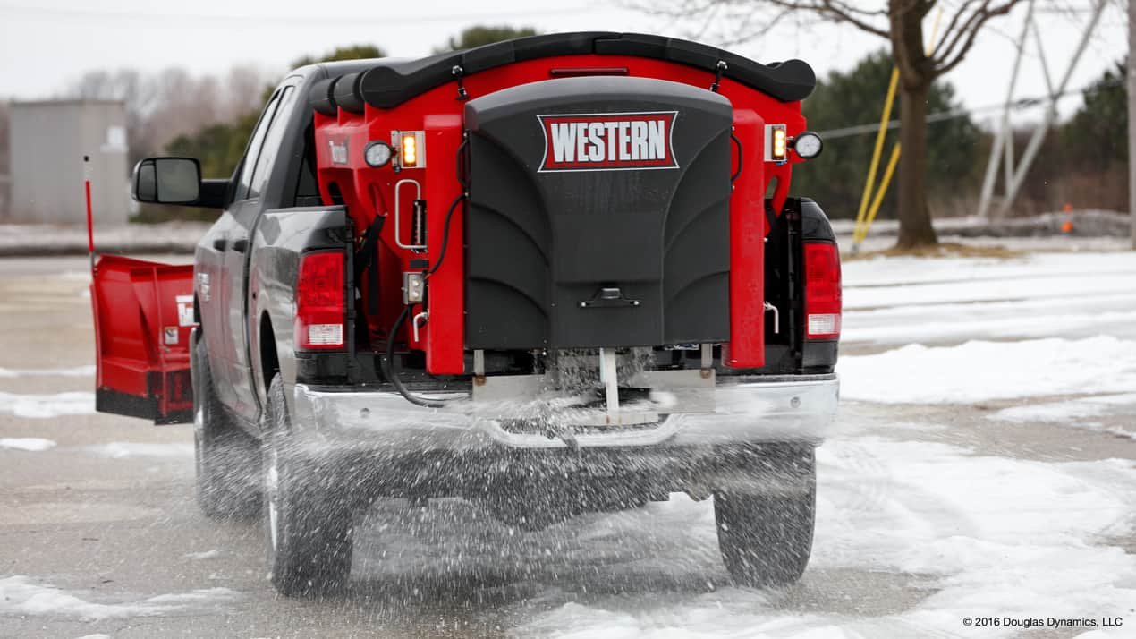 Western Tornado Poly Hopper Salt Sand Spreader