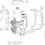 wide-out hydraulic unit cover assembly