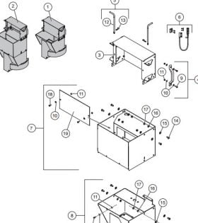 Electric Striker Spreader Chute Parts