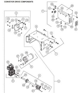 Electric Striker Spreader Drive Component Parts