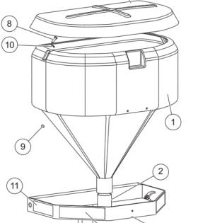 Western 500 Hopper Assembly Parts