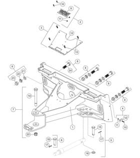 Skid-Steer Prodigy Plow A-Frame Parts