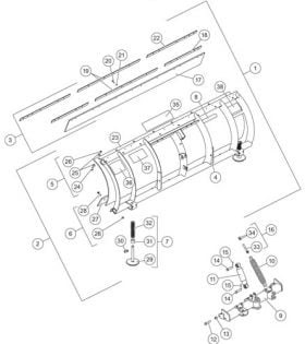 Pro Plow Series 2 Blade Assembly Parts