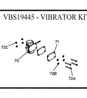 Boss VBX3000 Single Vibrator Kit Parts