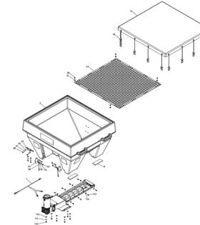 Boss VBX3000 Spreader Component Parts