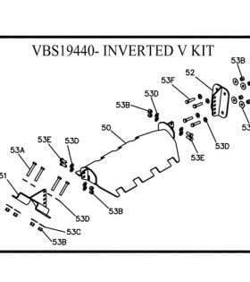 Boss VBX Hopper Spreader Inverted V Kit Parts