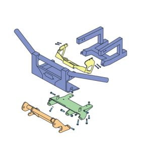 Boss UTV Plow Mount - Honda 2016-Up Pioneer 1000