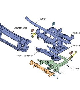 Boss UTV Plow Mount - John Deere 2011-Up XUV