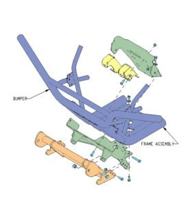 Boss UTV Plow Mount - Honda Big Red 2010-Up