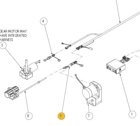 Saltdogg Part 3006844 Shpe Wiring Harness