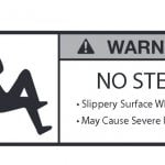 Western SnowEx Part # D6545 – Label, Warning No Step