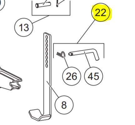 Western SnowEx Part # 83825 - Stand Pin Kit for UTV Kickstand