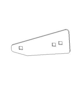 Boss Part # BAX08031-03 - Wing Extension Mounting Plate