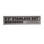 Boss Part # MSC18167 – DXT Stainless Steel 8FT 2IN Blade ID Decal Sticker