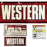Western Plow Part #28548 – UltraMount Blade Label Decal Sticker Kit