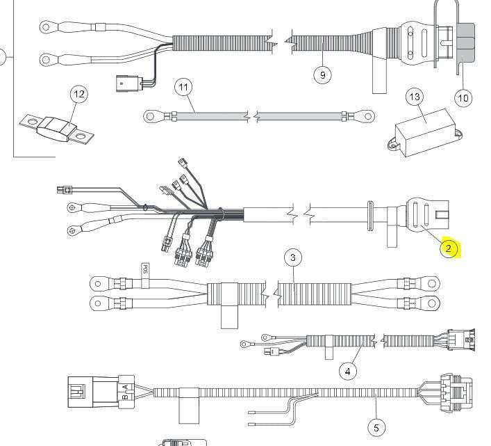 SnowEx Part # 83688 - Cable Assembly Hopper